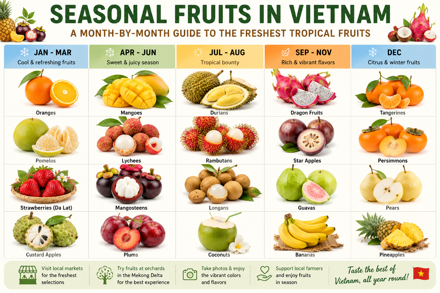 Seasonal Fruits in Vietnam