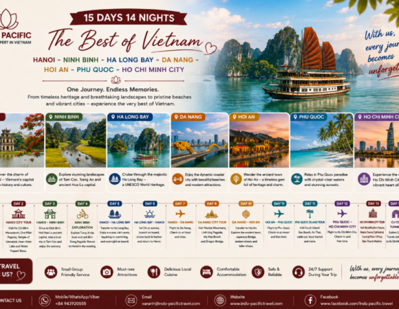15 Days 14 Nights Vietnam Tour: The Ultimate North to South Adventure