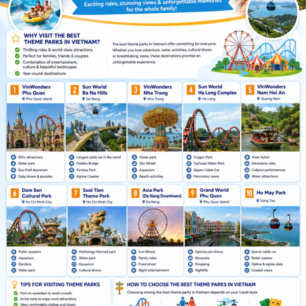 Top 10 Best Theme Parks in Vietnam You Should Visit (2026 Guide)