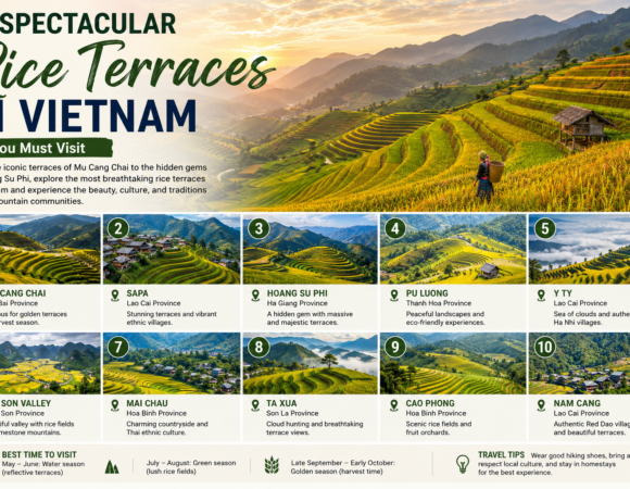 10 Spectacular Rice Terraces in Vietnam You Must Visit: The Ultimate Travel Guide (2026)