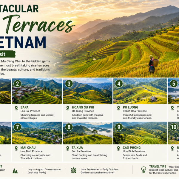 10 Spectacular Rice Terraces in Vietnam You Must Visit: The Ultimate Travel Guide (2026)